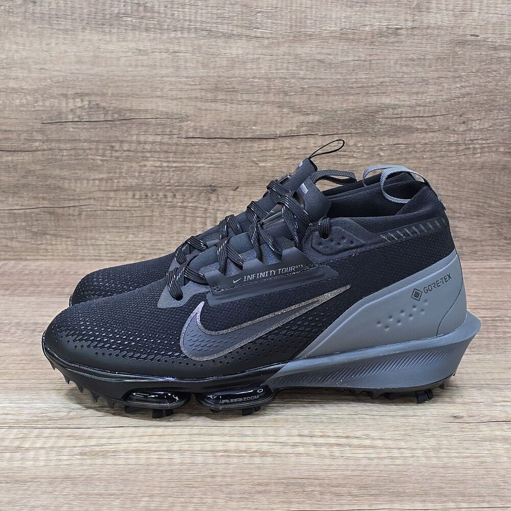 Nike Infinity Tour 2 GORE-TEX Men's 8.5 Black Gray Golf Shoes (FV4897-002) NEW - Picture 3 of 9